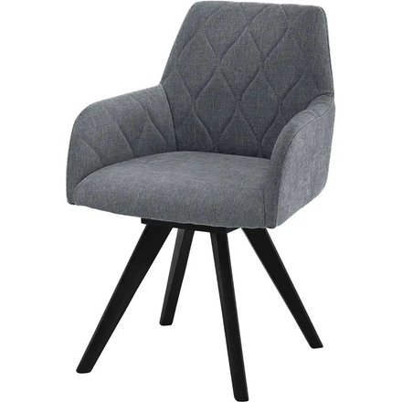 Woodford Esszimmerstuhl Damask, grau