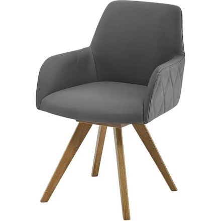 Woodford Esszimmerstuhl Damask, grau