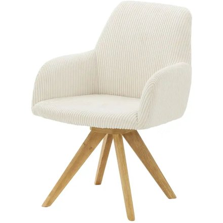 smart Cord-Armlehnstuhl drehbar Frederik, beige