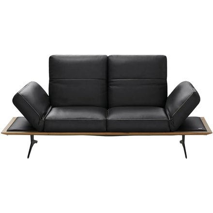 KOINOR Einzelsofa aus Echtleder Fendo, schwarz
