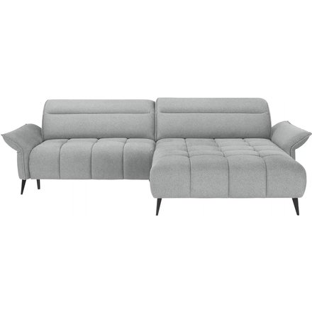 switch Ecksofa mit Kopfteilverstellung Cavani, grau