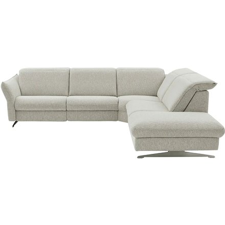 Hukla Ecksofa Mikrofaser Michelle, creme