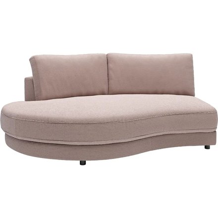Jette Home Element Abschluss rund links in Cord Sila, rosa/pink