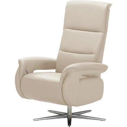 Wohnwert Relaxsessel Echtleder Mira, beige