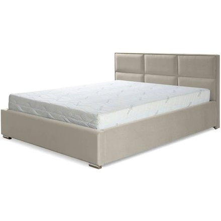 Polsterbett mit Bettkasten Imbir, beige