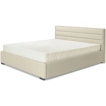 Polsterbett mit Bettkasten Cezar, beige