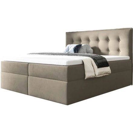 Boxbett mit Bettkasten Focus, beige