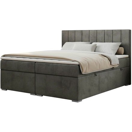 Boxbett mit Bettkasten Ally, grau