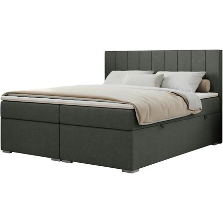 Boxbett mit Bettkasten Ally, grau