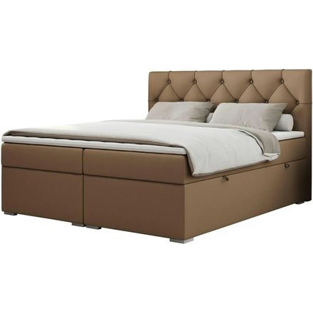 Boxbett mit Bettkasten Alda, braun