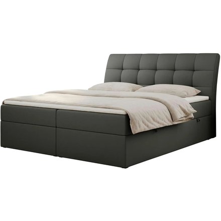 Boxbett mit Bettkasten Diegos, grau