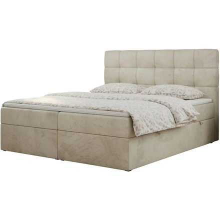 Boxbett mit Bettkasten Erni, beige