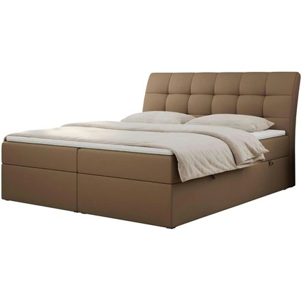 Boxbett mit Bettkasten Diegos, braun