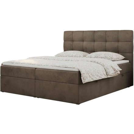 Boxbett mit Bettkasten Erni, braun