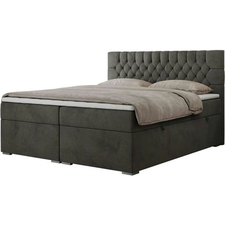 Boxbett mit Bettkasten Pera, grau