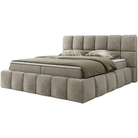 Boxbett mit Bettkasten Nira, beige