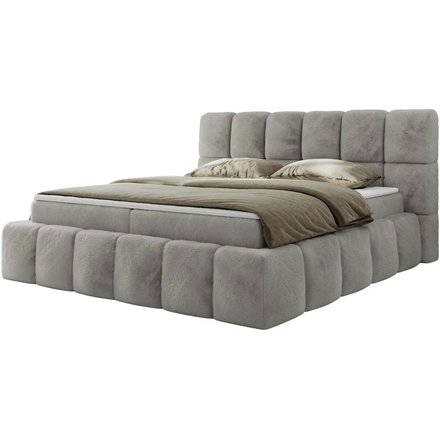 Boxbett mit Bettkasten Nira, grau