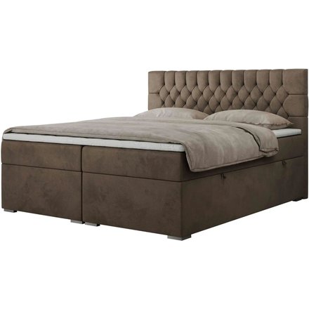 Boxbett mit Bettkasten Pera, braun
