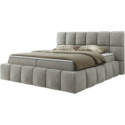 Boxbett mit Bettkasten Nira, grau