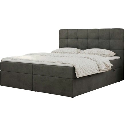 Boxbett mit Bettkasten Erni, grau