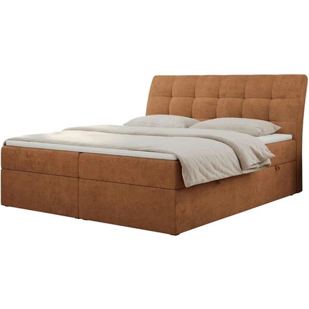Boxbett mit Bettkasten Diegos, orange