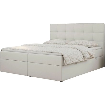 Boxbett mit Bettkasten Erni, weiß