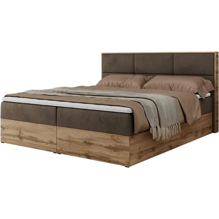 Boxbett mit Bettkasten Albero 2, braun