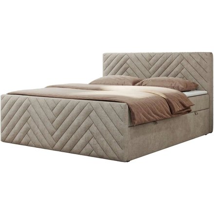 Boxbett mit Bettkasten Paris Duo, beige
