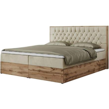 Boxbett mit Bettkasten Amore, beige