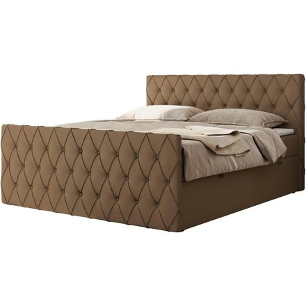 Boxbett mit Bettkasten Miren Duo, braun