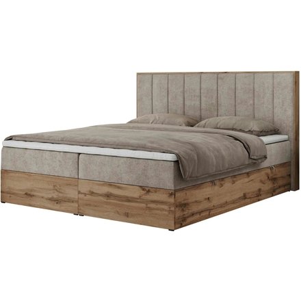 Boxbett mit Bettkasten Bellissimo, beige
