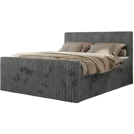 Boxbett mit Bettkasten Tiliano Duo, grau