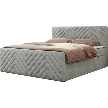 Boxbett mit Bettkasten Paris Duo, grau