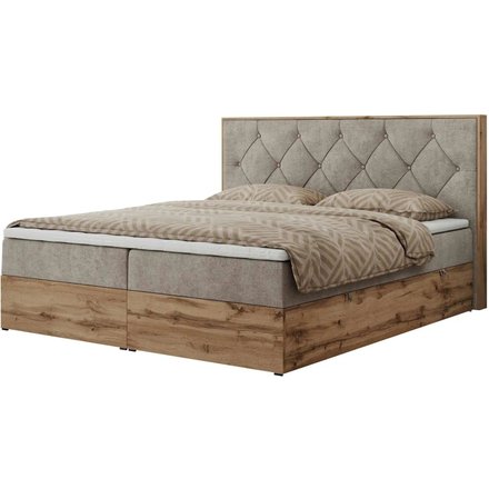 Boxbett mit Bettkasten Veneto, beige