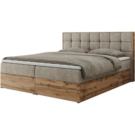Boxbett mit Bettkasten Albero 1, beige