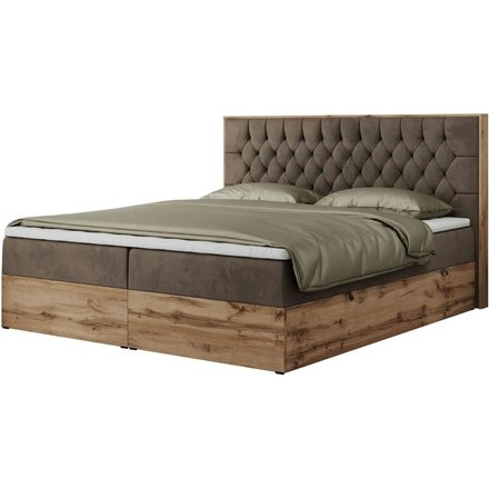 Boxbett mit Bettkasten Amore, braun