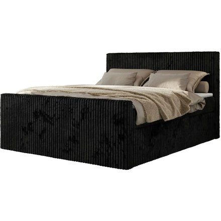Boxbett mit Bettkasten Tiliano Duo, schwarz