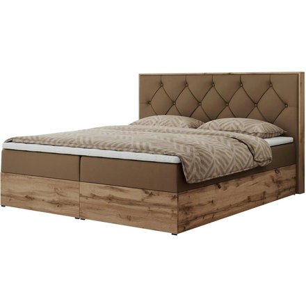 Boxbett mit Bettkasten Veneto, braun