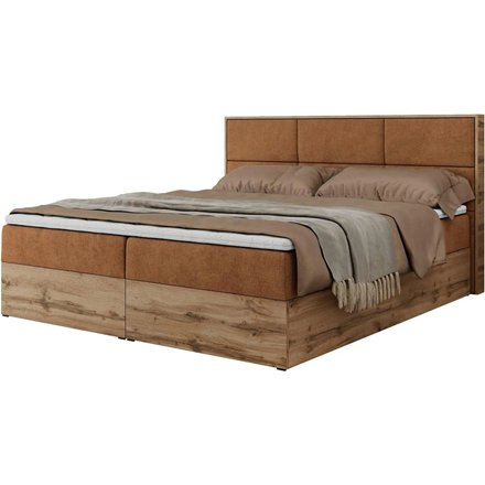 Boxbett mit Bettkasten Albero 2, orange