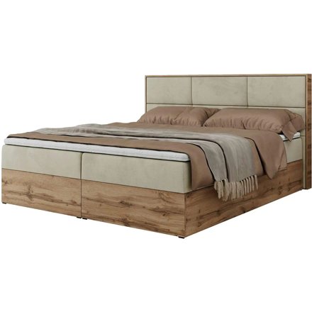 Boxbett mit Bettkasten Albero 2, beige