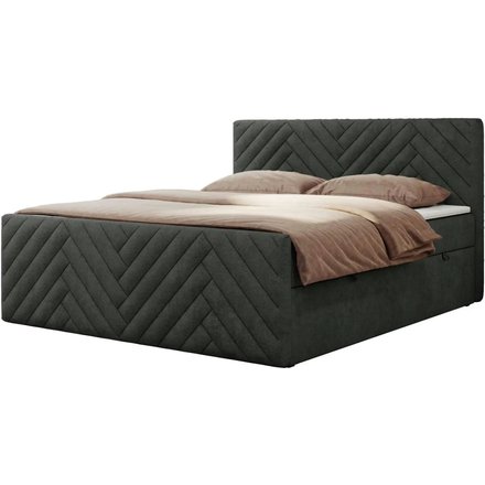 Boxbett mit Bettkasten Paris Duo, grau