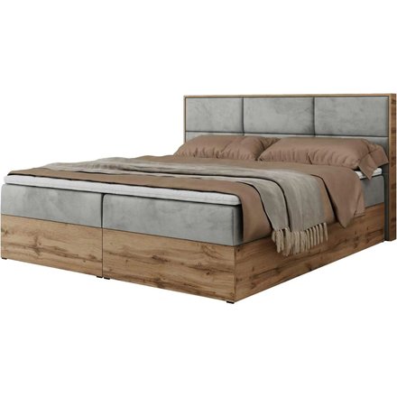 Boxbett mit Bettkasten Albero 2, grau