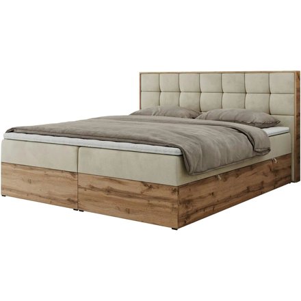 Boxbett mit Bettkasten Albero 1, beige