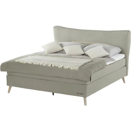 SKAGEN STUDIO Boxspringbett Vestre, grau