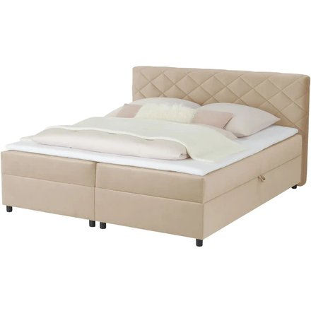 Boxbett mit Bettkasten Vegas II, beige