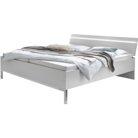 Doppelbett 180 x 200 cm Vitreo Neo, weiß