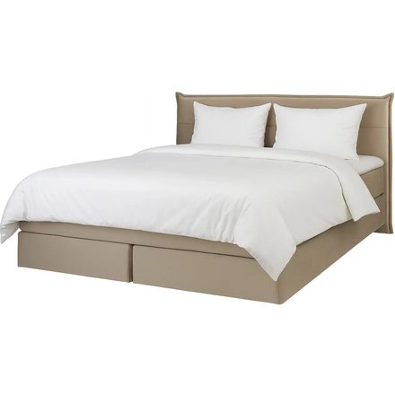 Boxspringbett 160x200 in beige Lunor