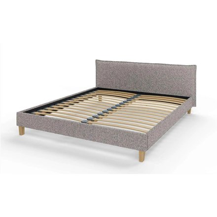 S-STYLE Polsterbett Gabriella, grau