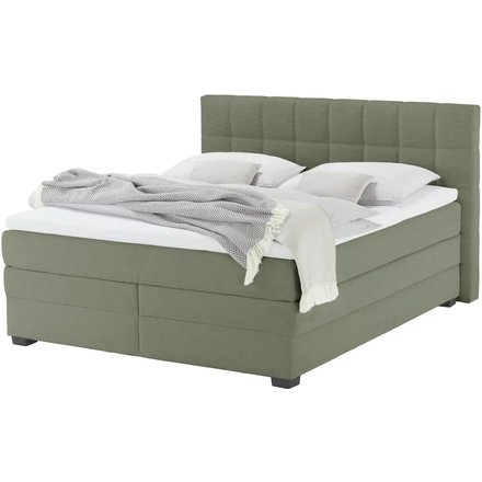 vanDoorn Boxspringbett mit Bettkasten Canto, grün
