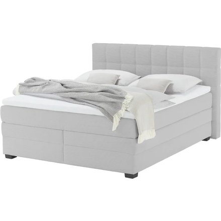 vanDoorn Boxspringbett mit Bettkasten Canto, silber